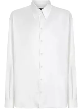 Шелковая рубашка Dolce & Gabbana, белый