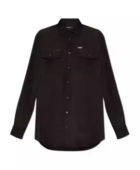 Шелковая рубашка Dsquared2, черный