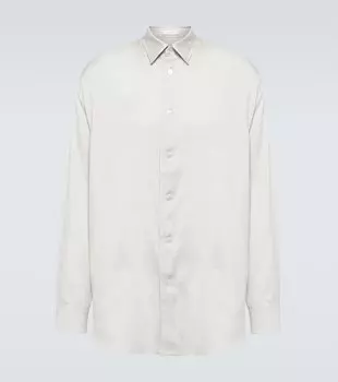 Шелковая рубашка джорджио The Row, нейтральный