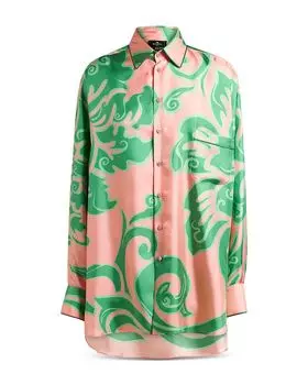 Шелковая рубашка Etro, мультиколор