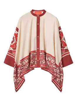 Шелковая рубашка-фуляр La DoubleJ, красный