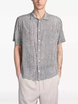 Шелковая рубашка Grifoni, зеленый