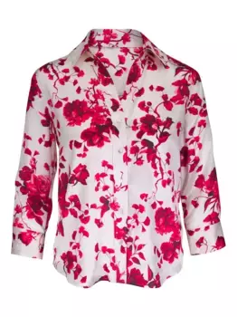 Шелковая рубашка L'Agence, белый