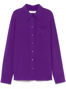 Шелковая рубашка Lanvin, фиолетовый