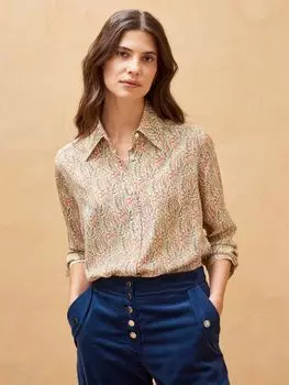 Шелковая рубашка Liberty Prink Brora, клементина уиллоу