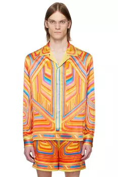 Шелковая рубашка low rider Casablanca, оранжевый