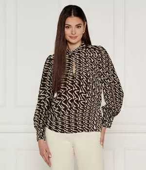 Шелковая рубашка Marella, черный