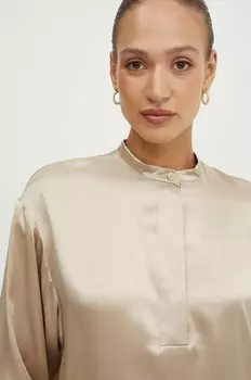 Шелковая рубашка Max&Co., бежевый