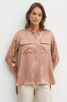 Шелковая рубашка Max&Co., розовый