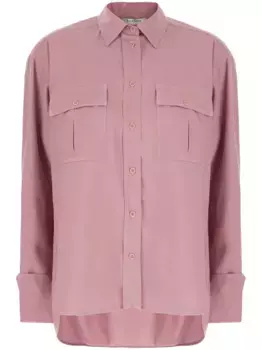 Шелковая рубашка MAX MARA, розовый