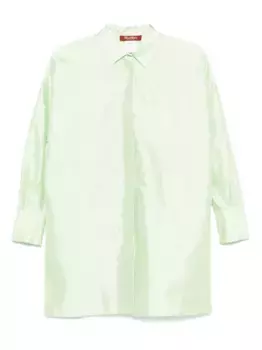 Шелковая рубашка MAX MARA, зеленый