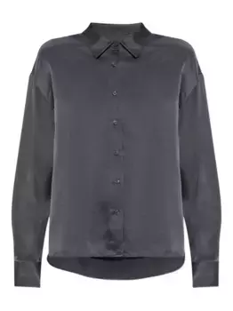 Шелковая рубашка на пуговицах IRO, серый