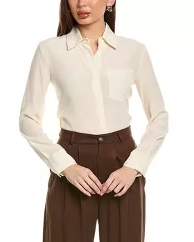 Шелковая рубашка Piazza Sempione, белый