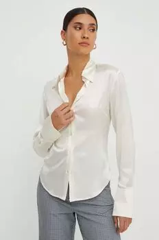 Шелковая рубашка Pinko, бежевый