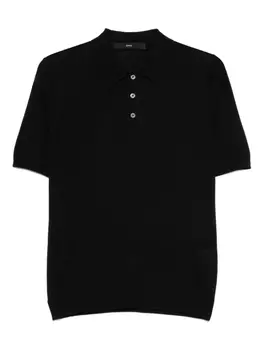 Шелковая рубашка поло SAPIO, черный