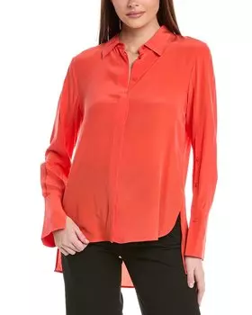 Шелковая рубашка Reiss Kia, розовый