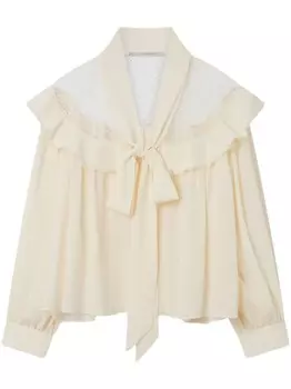 Шелковая рубашка с бантом Stella McCartney