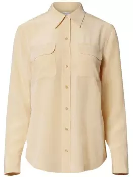Шелковая рубашка с длинными рукавами Equipment, нейтральный цвет