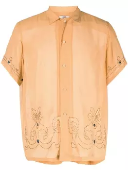Шелковая рубашка с кристаллами BODE, оранжевый