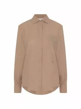 Шелковая рубашка с логотипом Loro Piana