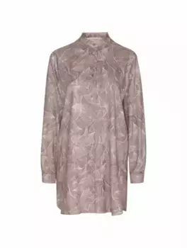 Шелковая рубашка с принтом AGNONA, мультиколор