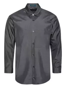 Шелковая рубашка с вышивкой Casella Meyer, серый