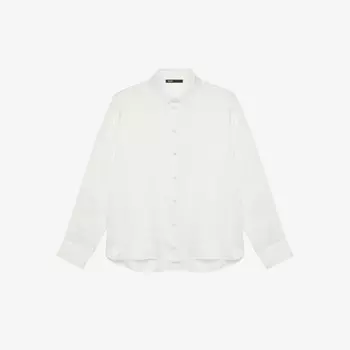 Шелковая рубашка Сесили Maje, белый