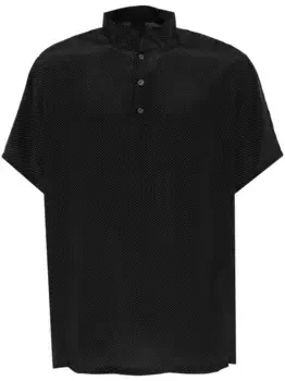 Шелковая рубашка Tessitura Body Couture, черный