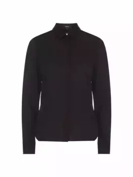 Шелковая рубашка Theory, черный