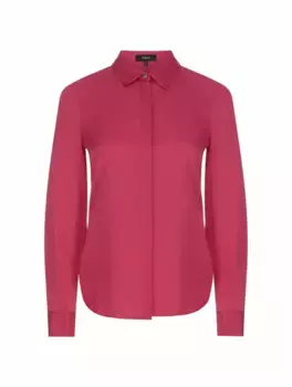 Шелковая рубашка Theory, розовый