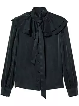 Шелковая рубашка TWINSET, серый