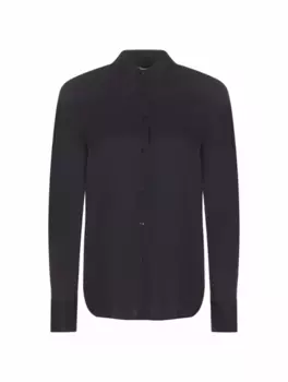 Шелковая рубашка Vince, черный