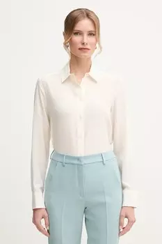 Шелковая рубашка Weekend Max Mara, бежевый