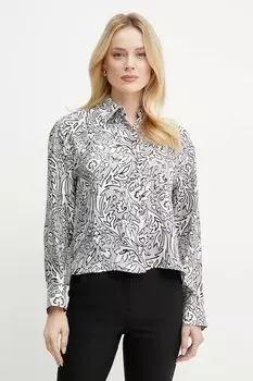 Шелковая рубашка Weekend Max Mara, синий