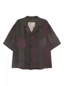 Шелковая рубашка Ziggy Chen, фиолетовый