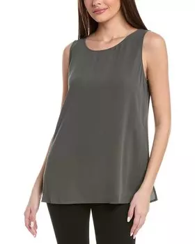 Шелковая туника EILEEN FISHER, серый