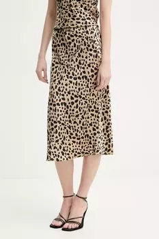 Шелковая юбка From Future, бежевый