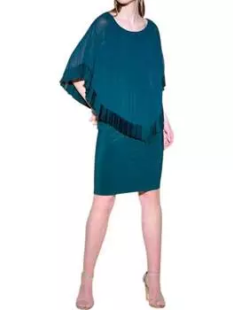 Шелковистое платье-футляр цвета альпийской зелени Joseph Ribkoff