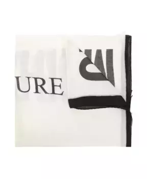 Шелковистый шарф Moschino, белый