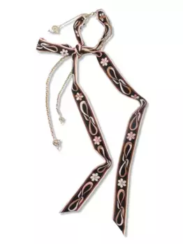 Шелковое колье PUCCI, черный