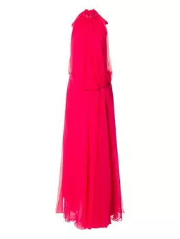 Шелковое макси-платье Alberta Ferretti, розовый