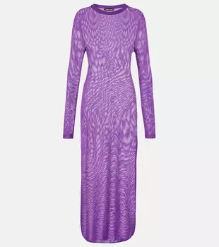 Шелковое макси-платье Tom Ford, Bright purple