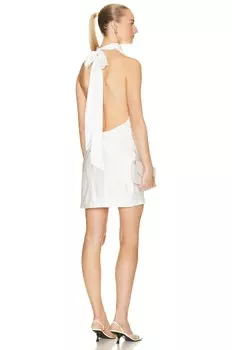 Шелковое мини-платье Aexae, белый