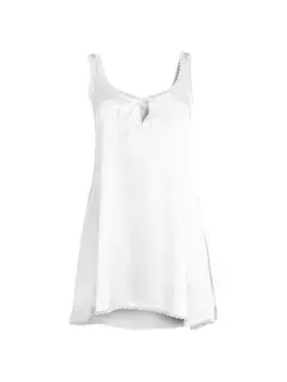 Шелковое мини-платье без рукавов Taormina Anzu Andine, белый