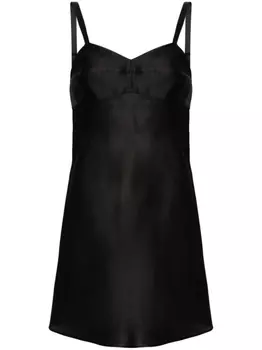 Шелковое мини-платье Eli KHAITE, черный