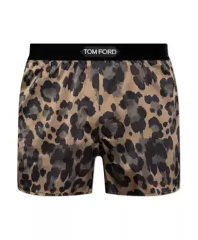 Шелковое нижнее белье-шорты Tom Ford, бежевый