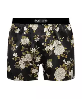 Шелковое нижнее белье-шорты Tom Ford, черный
