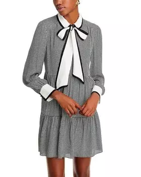 Шелковое платье Алисы и Оливии Кэрол Alice and Olivia, мультиколор