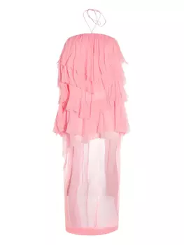 Шелковое платье Blumarine, розовый