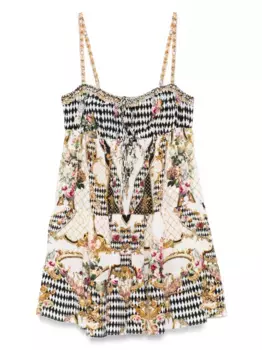 Шелковое платье Camilla, черный